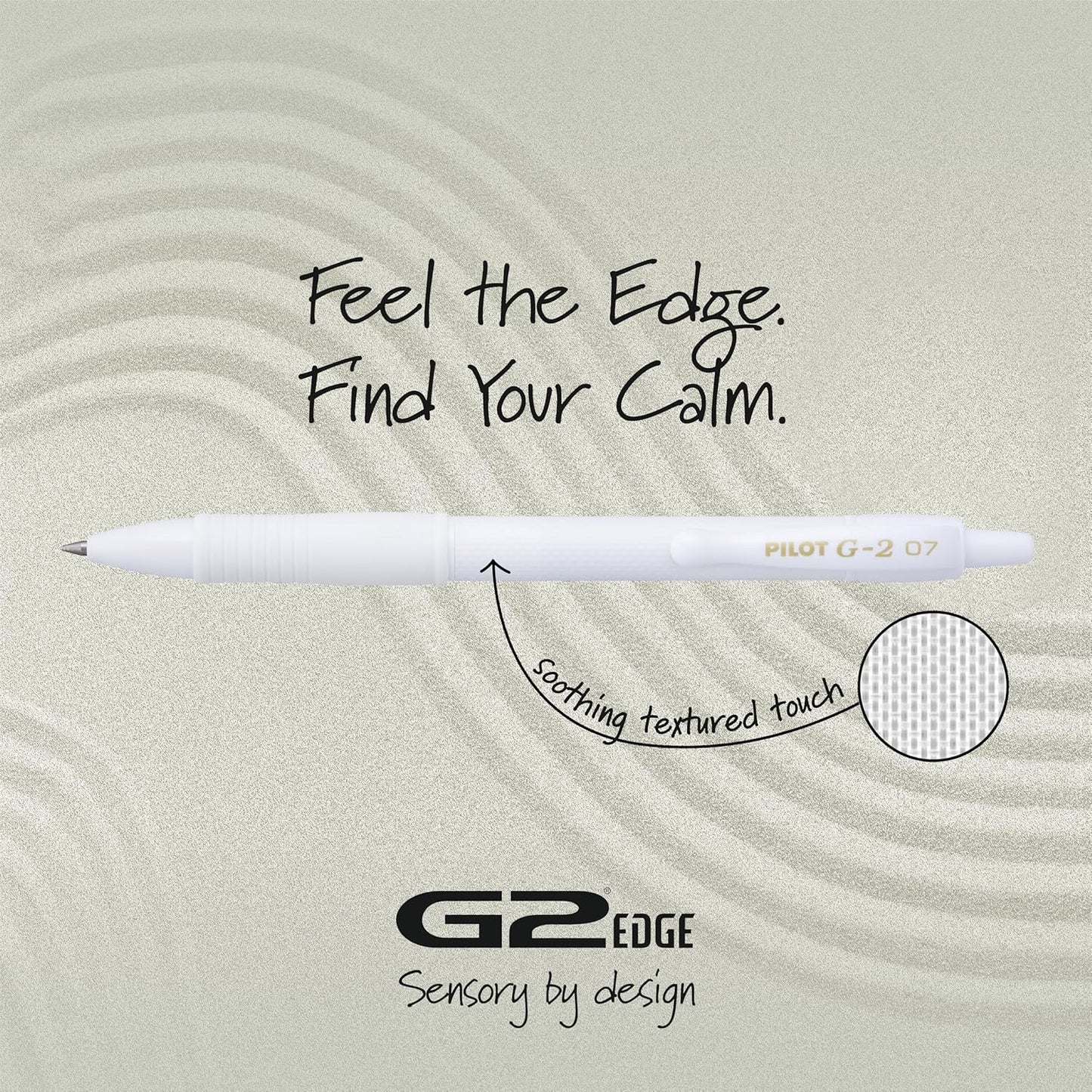 PILOT, G2 Edge White Premium Gel Roller Pens, Sensory Writing Experience, 8ct box, Fine Point 0.7 mm