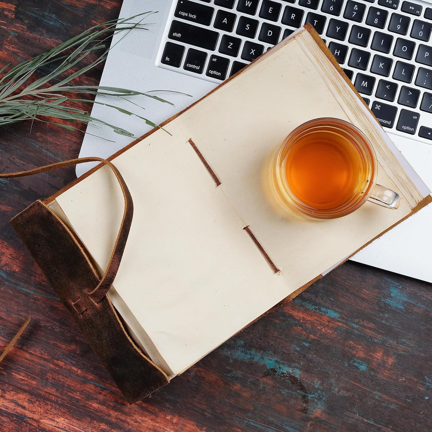 LEATHER VILLAGE Leather Bound Journal - Dark Brown, 7"X5", 220 Pages - Vintage Blank Paper Diary for Writing, Drawing, Sketchbook, and Travel Notebook - Ideal for Women and Men